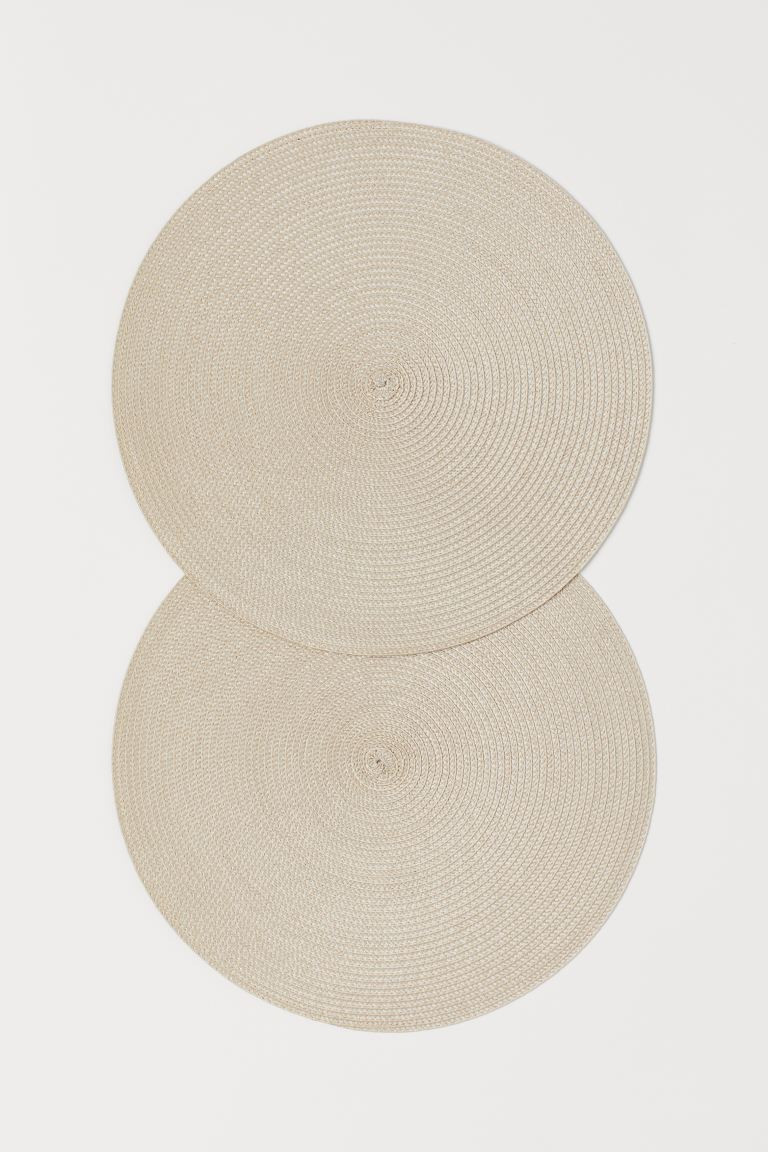 2-pack Round Placemats | H&M (US + CA)