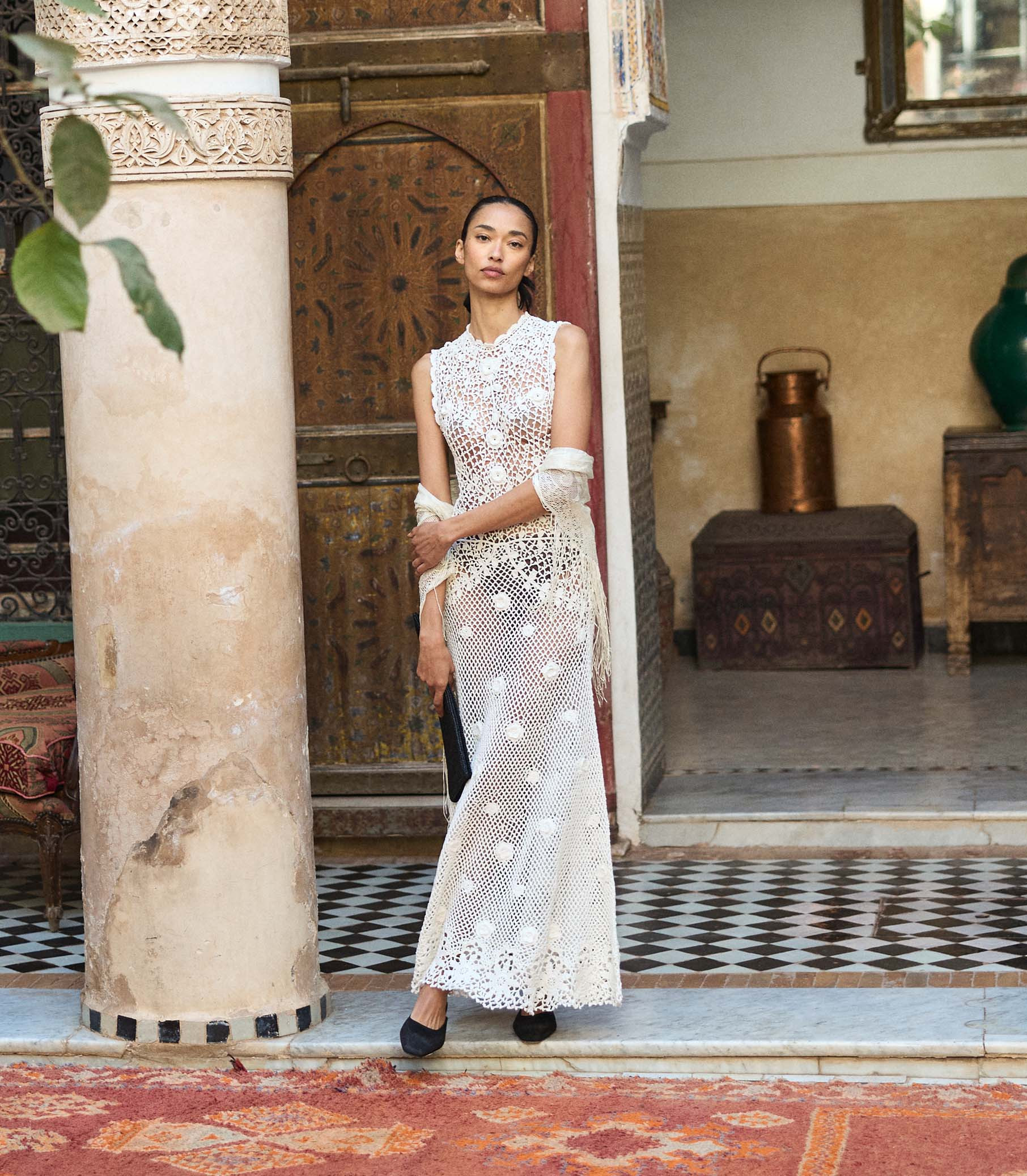 Evangeline Dress - Pearl | DÔEN | DOEN