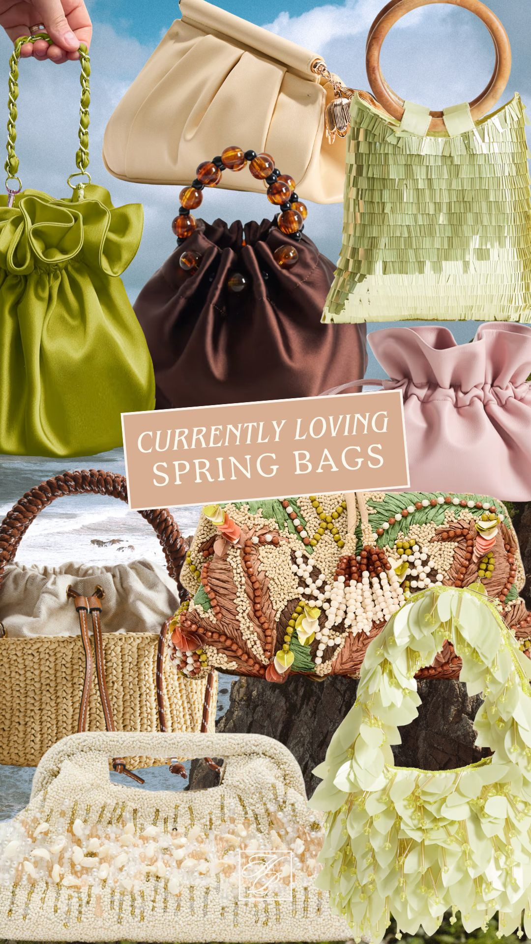 Loving all of the fun & textured bags for spring right now!  

 #LTKgrwm #LTKootd