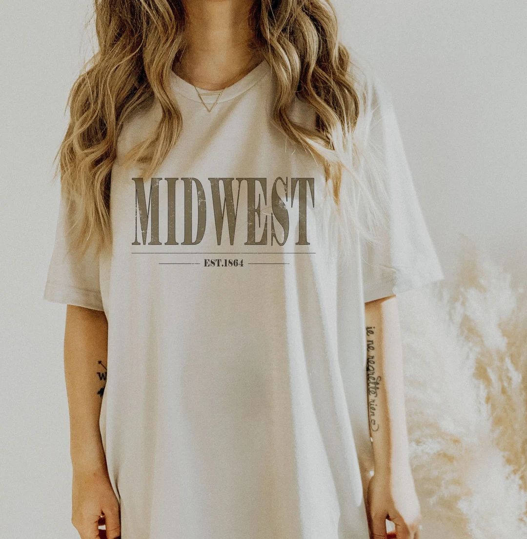 Midwest Shirt Oversized Tshirt Midwest is Best Midwest - Etsy | Etsy (US)