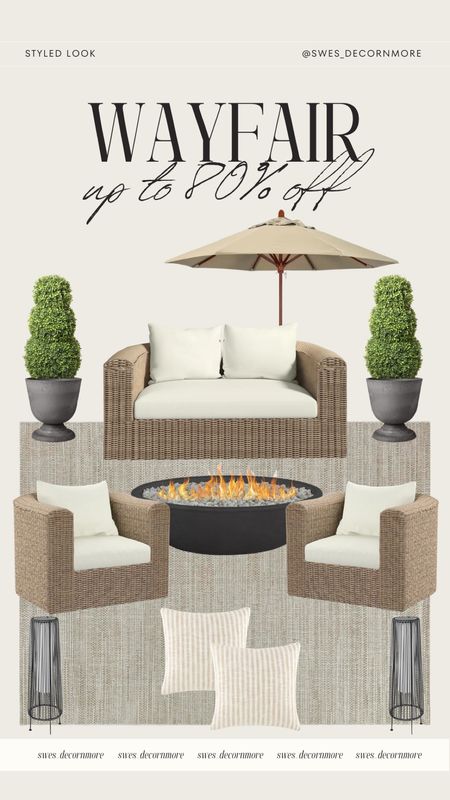 Up to 80% off at Wayfair! Check out this cute outdoor patio setup! All items are from Wayfair! 

#LTKSeasonal #LTKsalealert #LTKhome