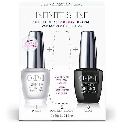 OPI Nail Polish Base Coat Primer & Gloss Top Coat, Infinite Shine Duo Pack, 0.5 Fl Oz each bottle | Amazon (US)