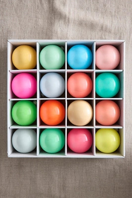 3" Enamel Glass Bauble Ornaments, Set of 16 | Terrain