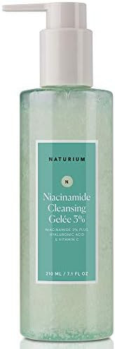 Naturium Niacinamide Cleansing Gelée 3% Plus Hyaluronic Acid & Vitamin C, Gentle & Smoothing Fac... | Amazon (US)