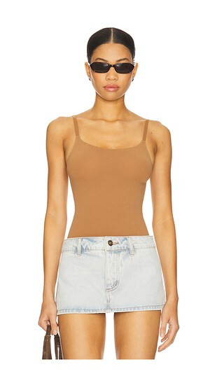 Commando Ballet Cami Bodysuit in Brown. | Revolve Clothing (Global)