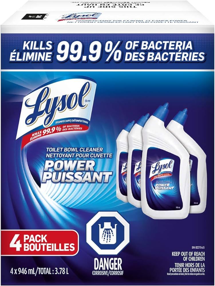 Lysol Toilet Bowl Cleaner, Power, For Cleaning and Disinfecting, Stain Removal, 10x Cleaning powe... | Amazon (CA)