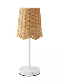 Crown & Ivy™ Society Social x Crown & Ivy™ Wavy Wicker Table Lamp | Belk