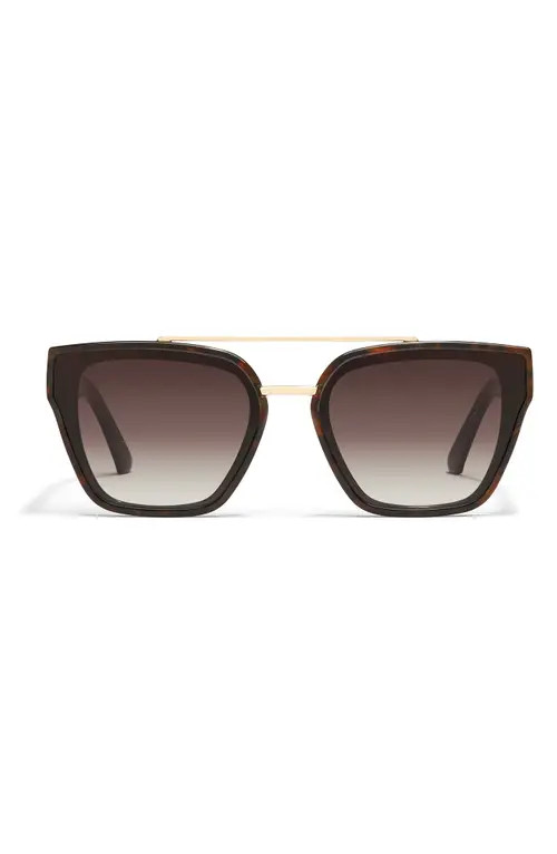 QUAY Sweet Talker 65mm Square Sunglasses in Neutral Tort/Brown at Nordstrom | Nordstrom
