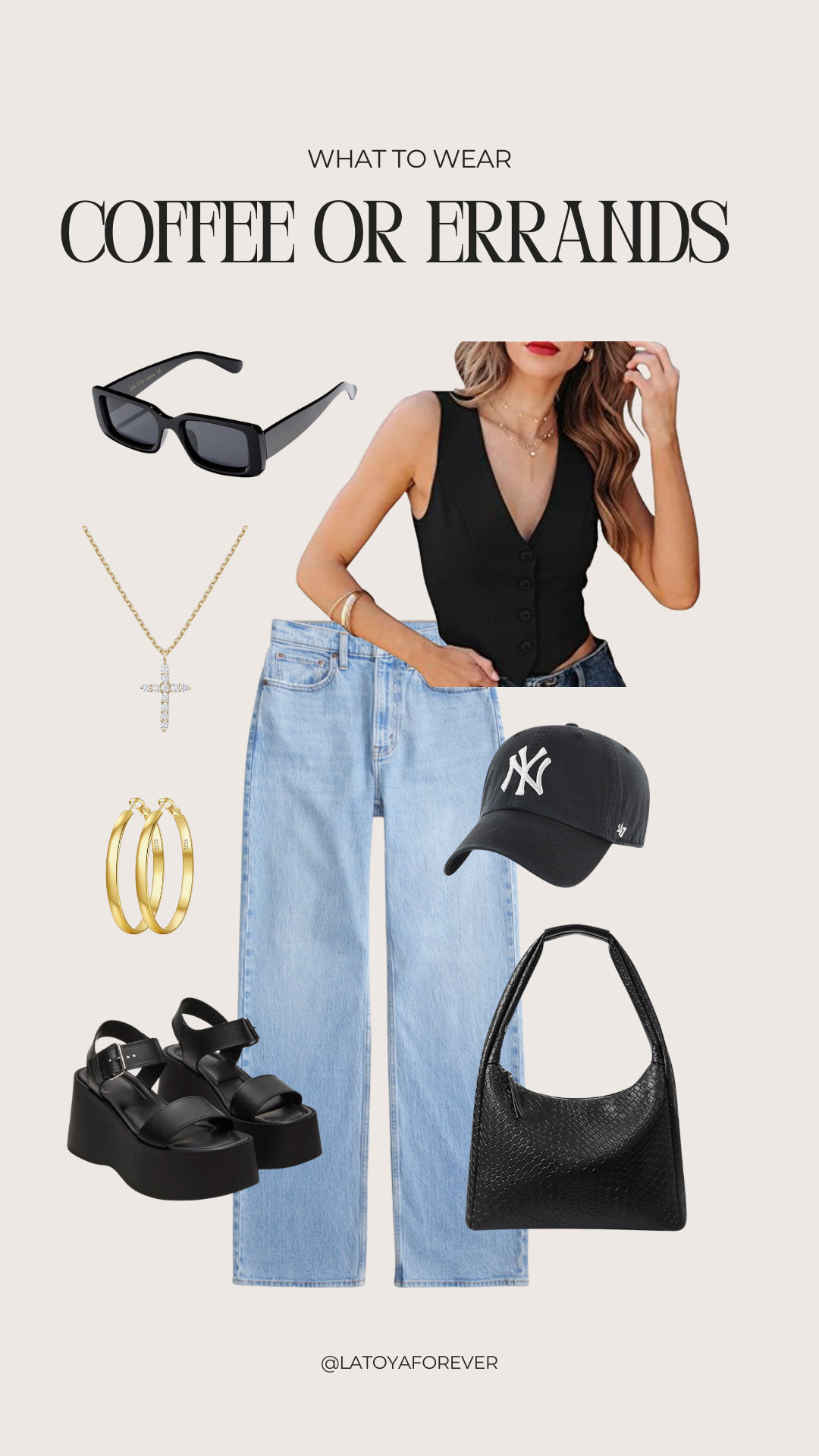 Casual but make it cute. ☕️🤍 An easy fit for coffee runs, errands, or just looking like you have it all together. Linked the full look for you! 

#CasualStyle #OnTheGoOutfit #CoffeeOutfit #CasualChic

 

#LTKFindsUnder100 #LTKFindsUnder50 #LTKStyleTip