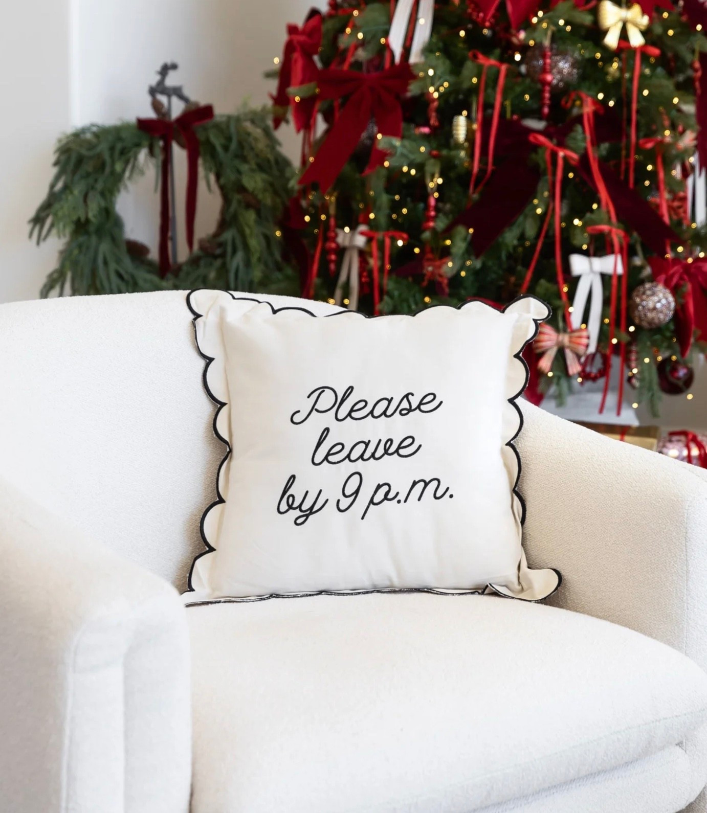 This Christmas pillow is an immediate YES 🖤✨

#LTKHome #LTKHoliday #LTKSeasonal