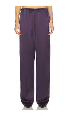 SRG Phoenix Silk Pant in Dark Plum from Revolve.com | Revolve Clothing (Global)