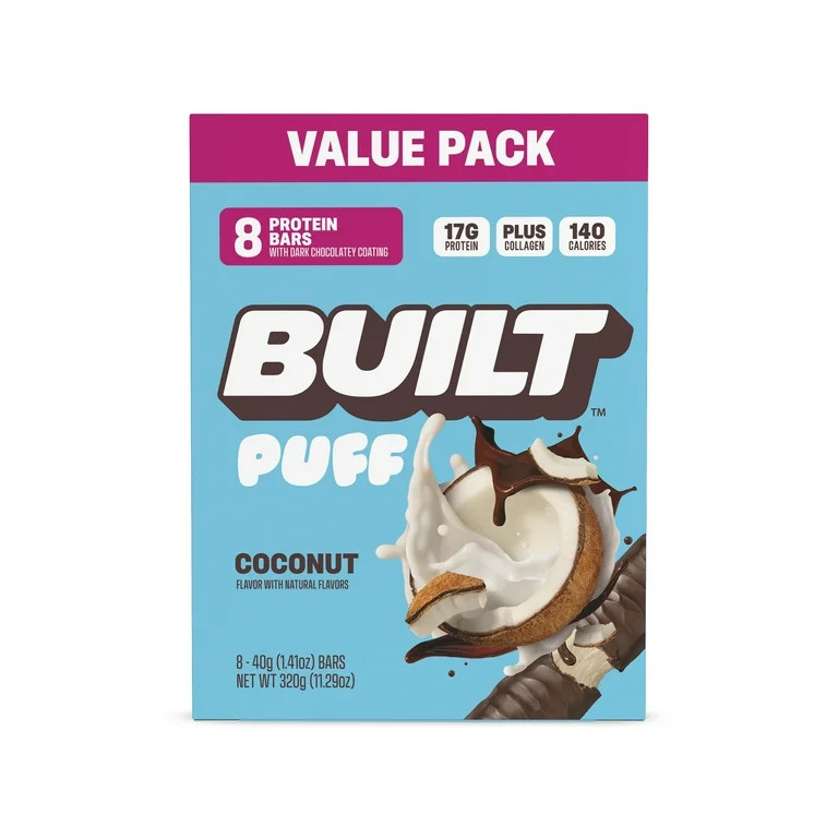 BUILT Puff Coconut 8ct | Walmart (US)