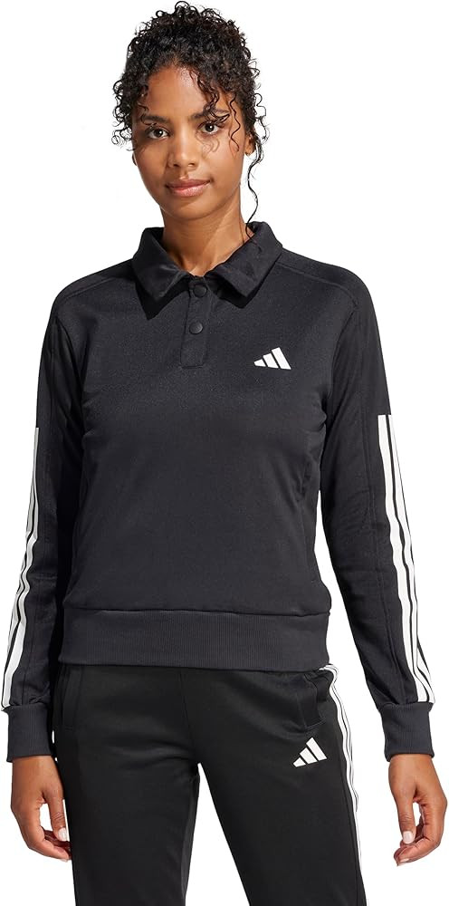 adidas Women's Iconic 3-Stripes Snap Track Top | Amazon (US)