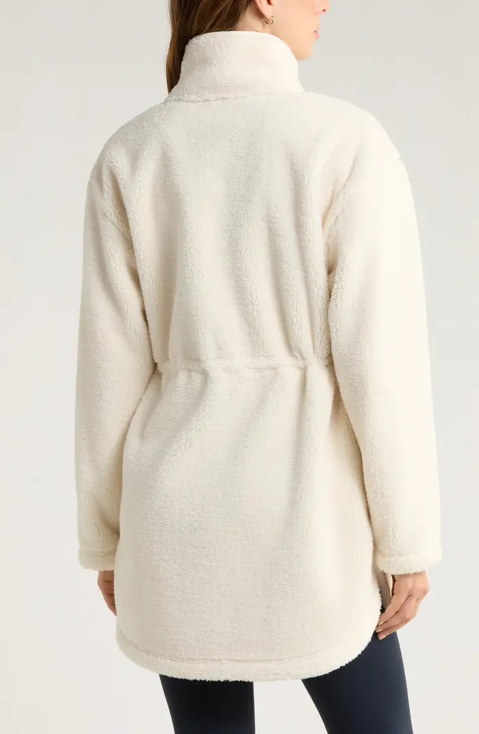 Faux Shearling Longline Jacket | Nordstrom