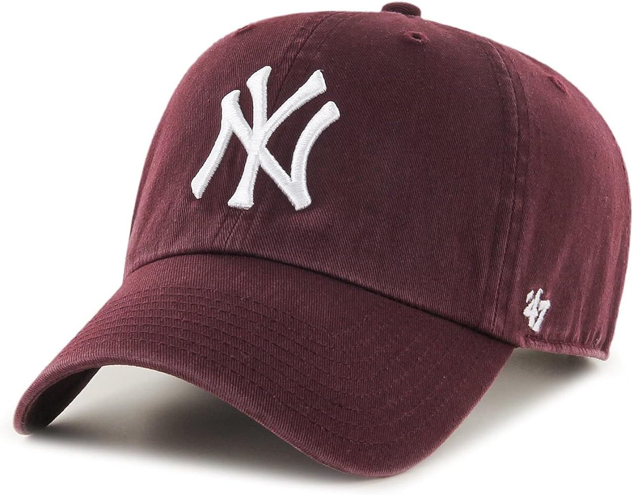 Amazon.com : NEW YORK YANKEES '47 CLEAN UP OSF / MAROON : Sports & Outdoors | Amazon (US)