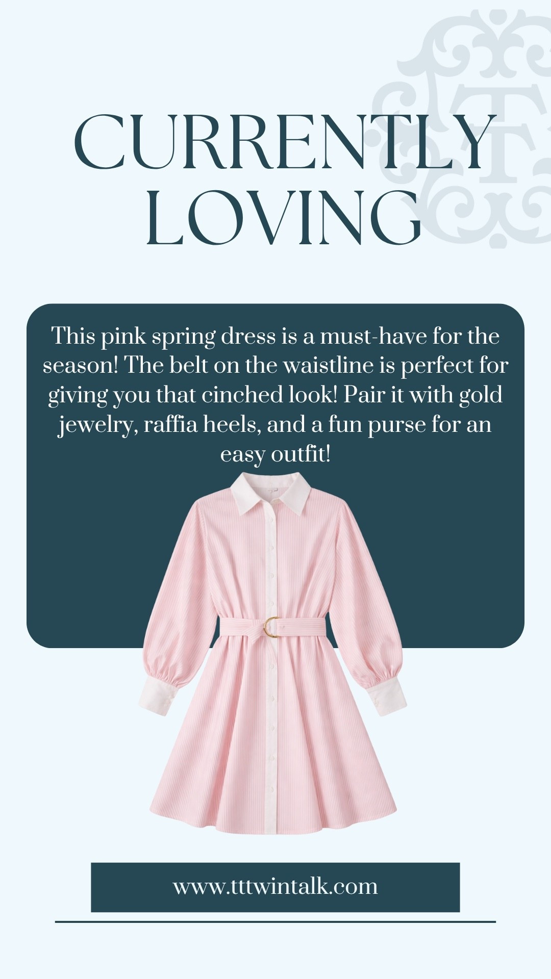 This pink spring dress is a must-have for the season! The belt on the waistline is perfect for giving you that cinched look! Pair it with gold jewelry, raffia heels, and a fun purse for an easy outfit!

#LTKOver40 #LTKSeasonal #LTKMidsize