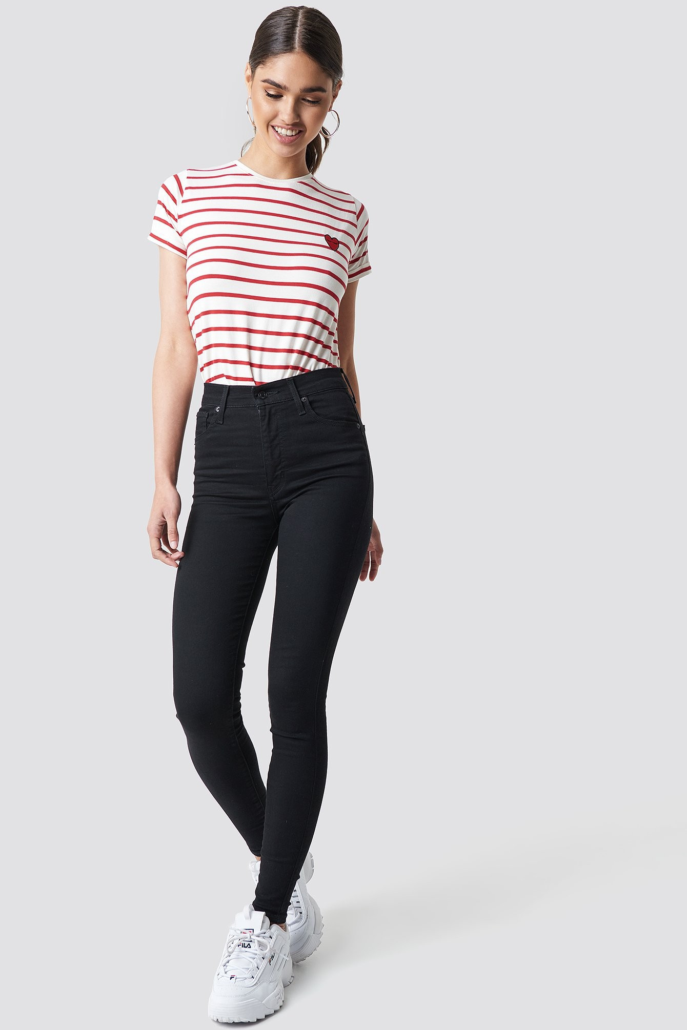 Mile High Super Skinny Black Galaxy Noir | NA-KD FR