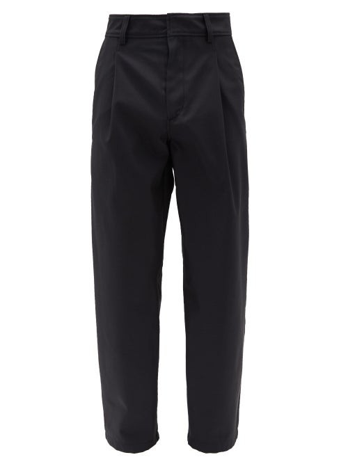 Acne Studios - Pleated Twill Straight-leg Trousers - Mens - Black | Matches (UK)