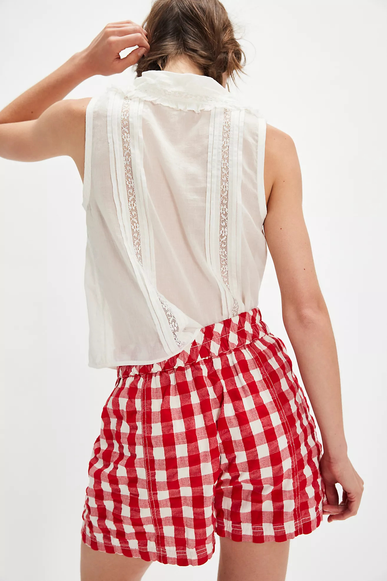 Get Free Seersucker Pull-On Shorts | Free People (Global - UK&FR Excluded)
