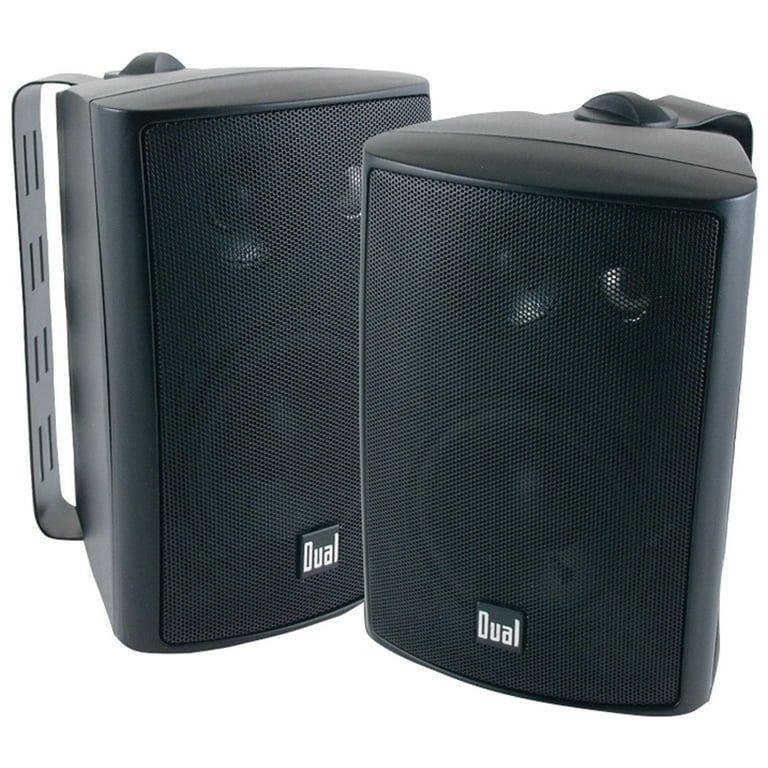 Dual LU47PB 4" 3-Way Indoor/Outdoor Speakers (Black) | Walmart (US)