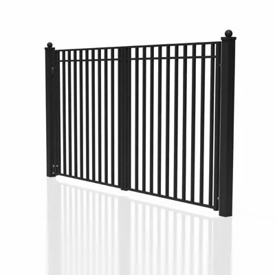 Steel Dual Swing Driveway Gate - MADRID Style | Wayfair North America