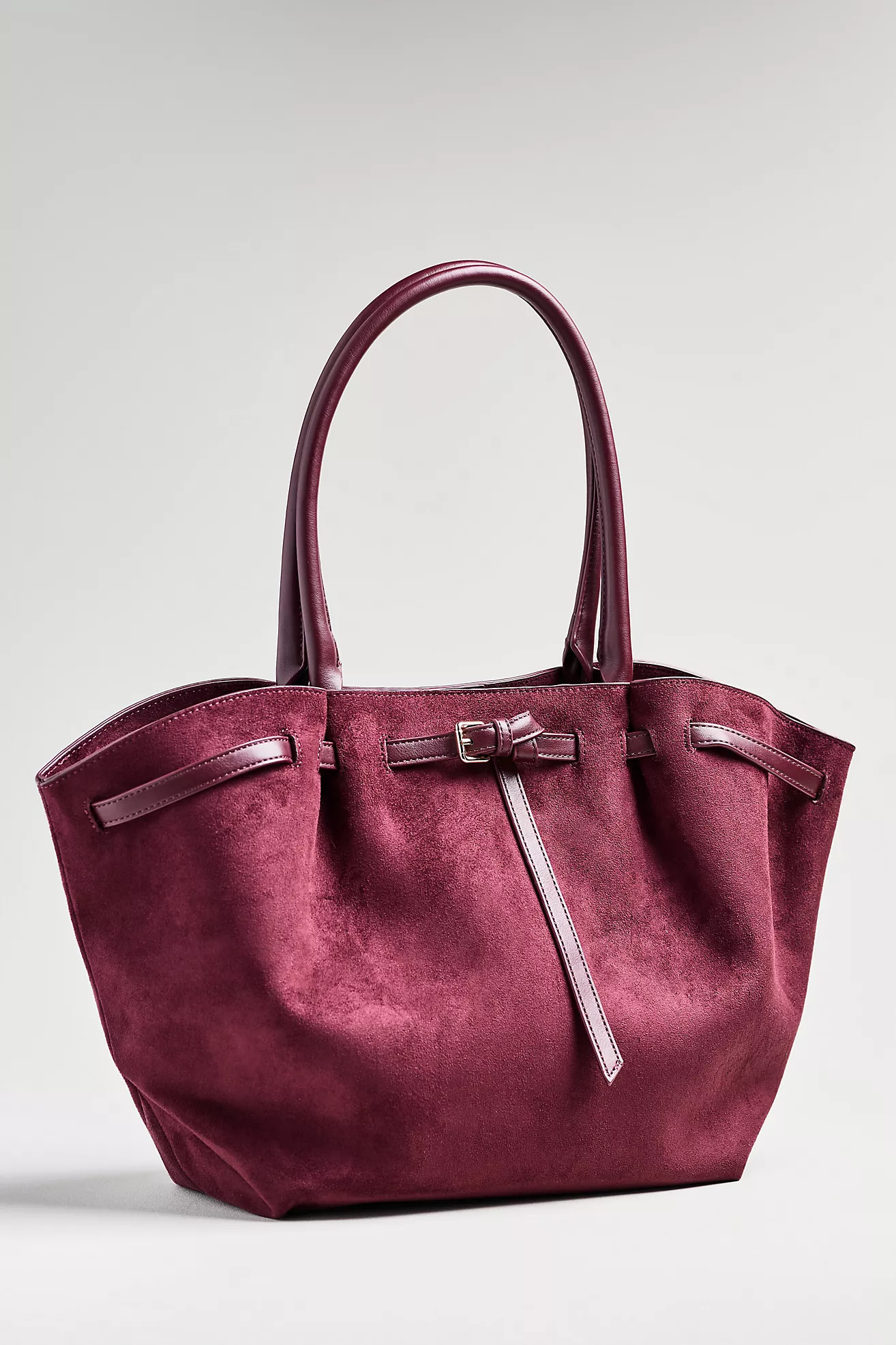 By Anthropologie Faux-Suede Belted Tote | Anthropologie (US)