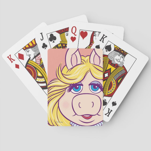 The Muppets Miss Piggy Face Disney Playing Cards | Zazzle | Zazzle