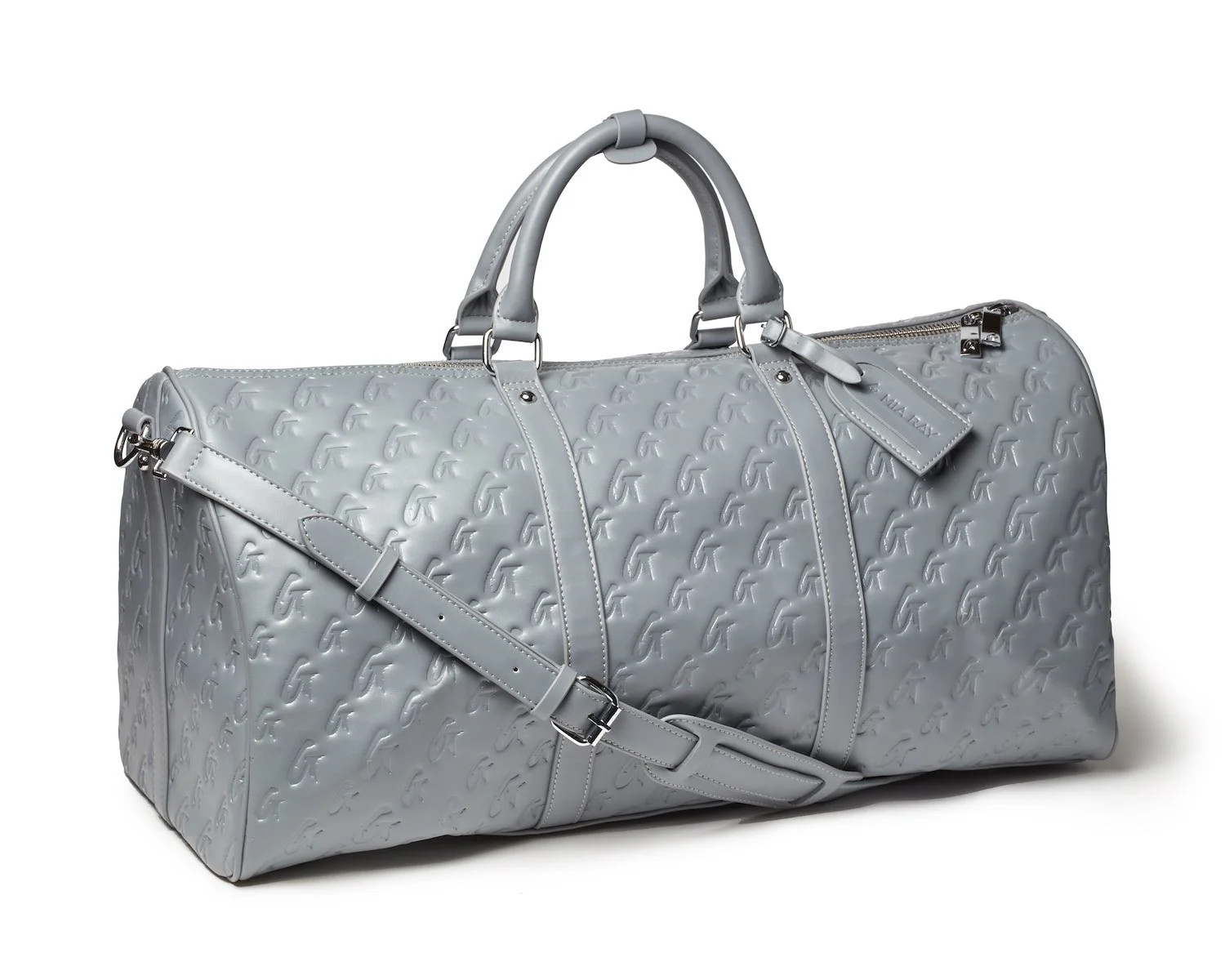 MONOGRAM UNISEX DUFFLE BAG - GRAY | Glam-Aholic Lifestyle