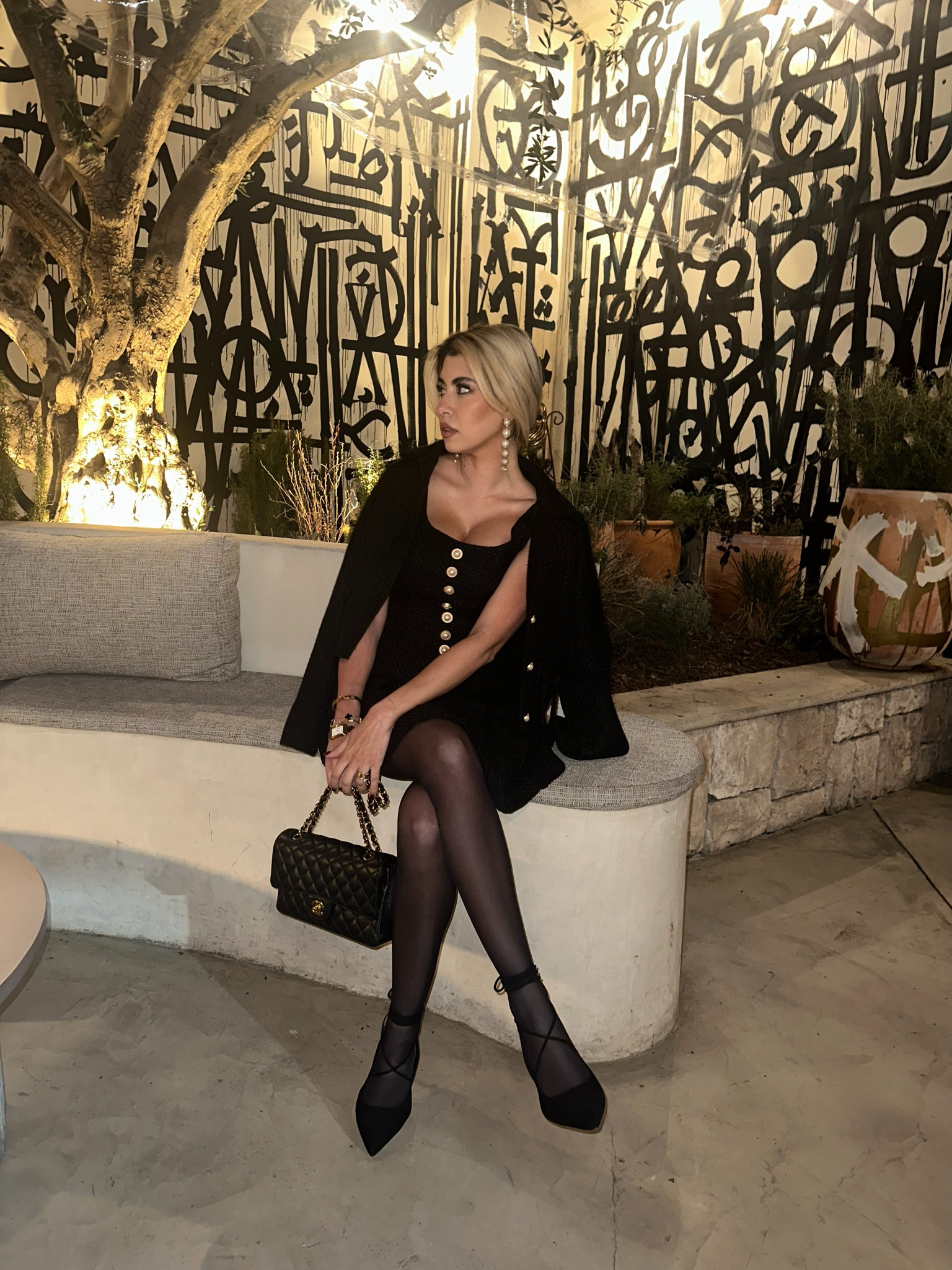 Aqua matching set with tweed pleated skirt, top & blazer with pearl button #ltkoutfit#aquaset#ltkfashion#bloomingdales 

#LTKFindsUnder100