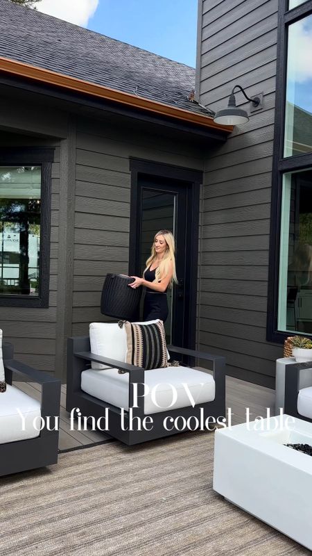 My new outdoor 3&1 fable is perfect for deck or by the pool! were taking a couple more to the lake! 

Outdoor furniture. Outdoor deck decor. Amazon outdoor decor. Black accent table. Outdoor table 

#LTKSeasonal #LTKFind #LTKhome