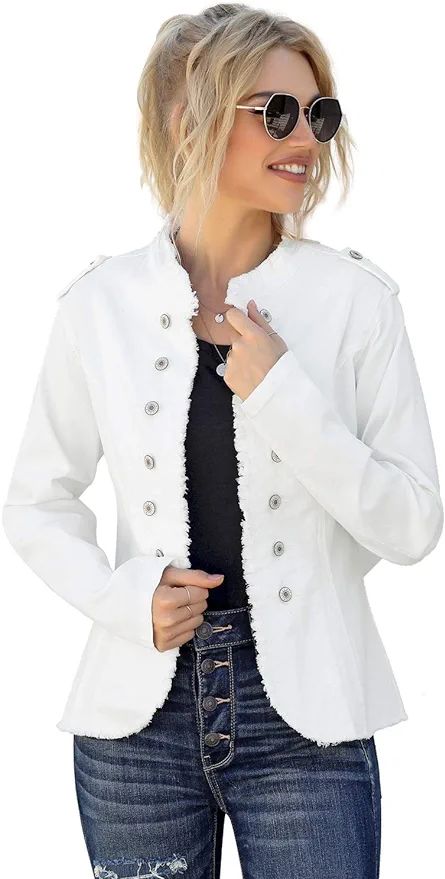 luvamia Jacket Womens Fashion Womens Jacket Blazer for Women Fashion Womens Winter Jacket Open Fr... | Amazon (US)