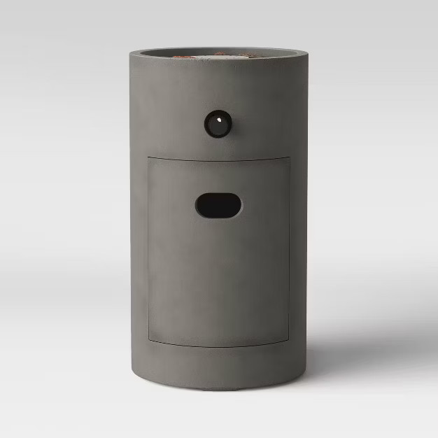 17" Pipestone Outdoor Fire Column - Gray - Project 62™ | Target