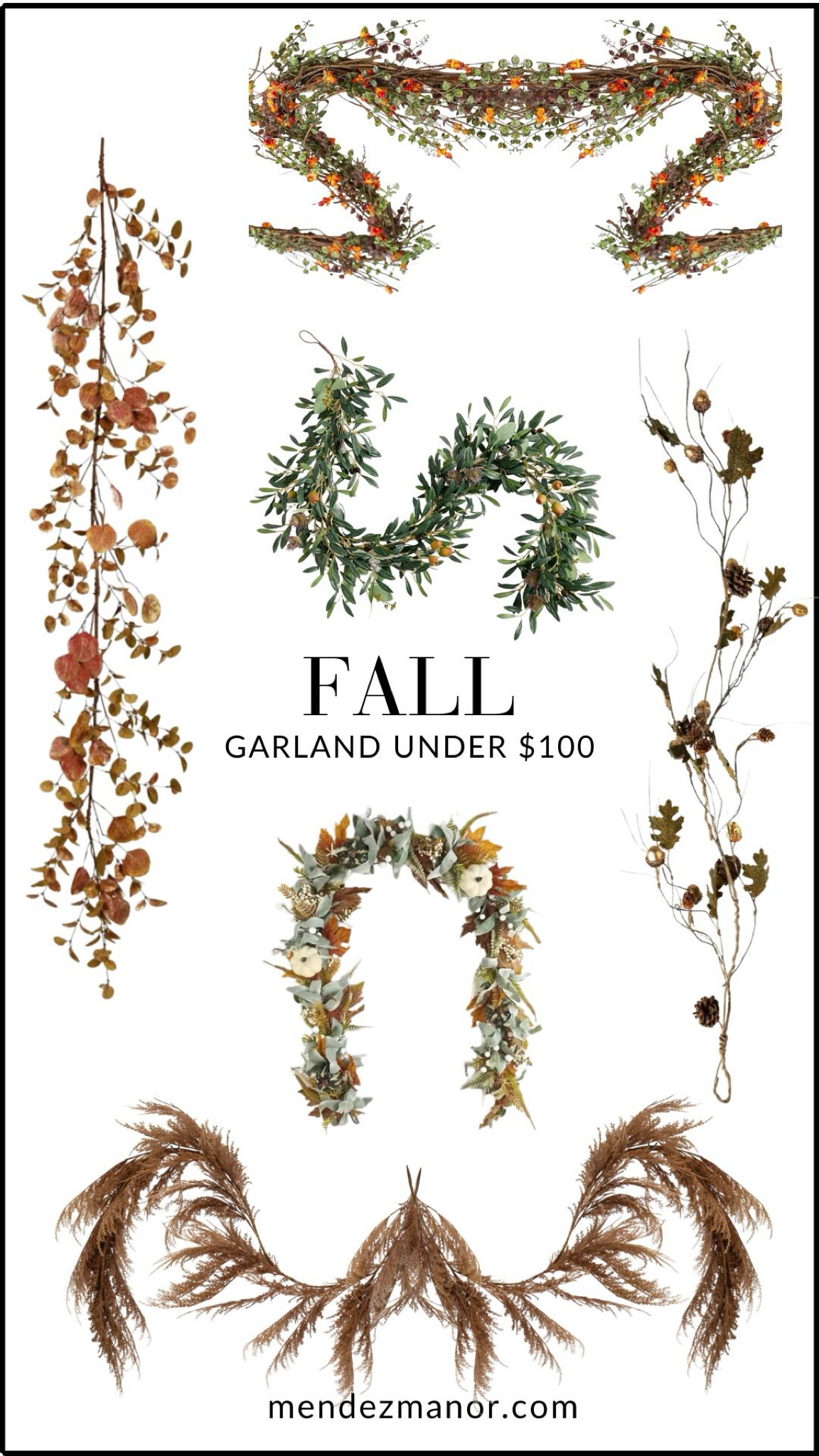 Fall garland for your front door, dining table or fireplace mantel. 

#falldecor #garland 

#LTKFindsUnder100 #LTKHome #LTKStyleTip