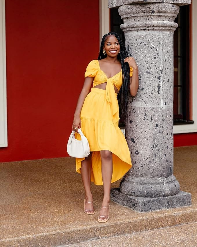 The Drop Women's Mango High Low Hem Tiered Skirt by @ayeciara | Amazon (US)