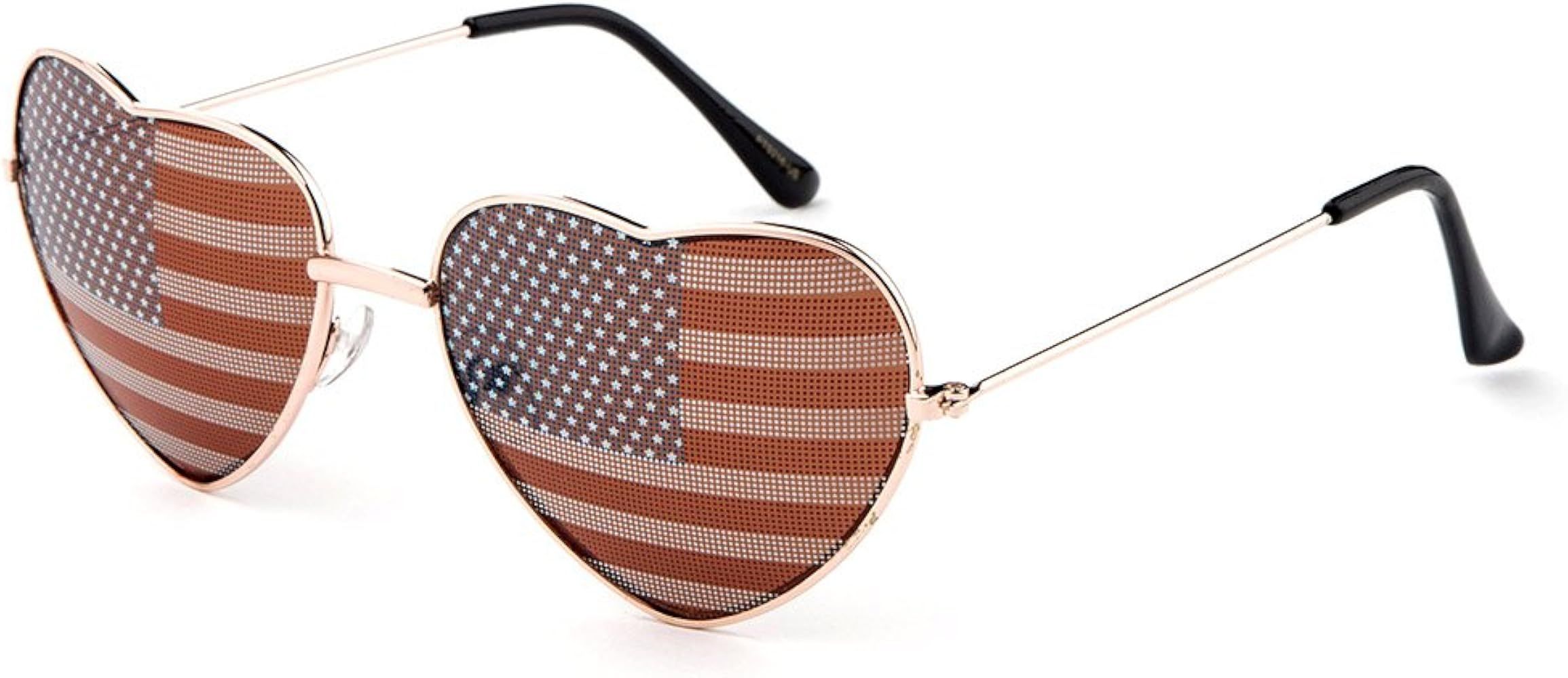 American Flag Team USA Patriotic Design Plastic Shades Party Props Decoration USMNT USWNT Heart | Amazon (US)