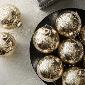 Medium Glass Ball Ornaments (Set of 9) - Mercury | West Elm (US)