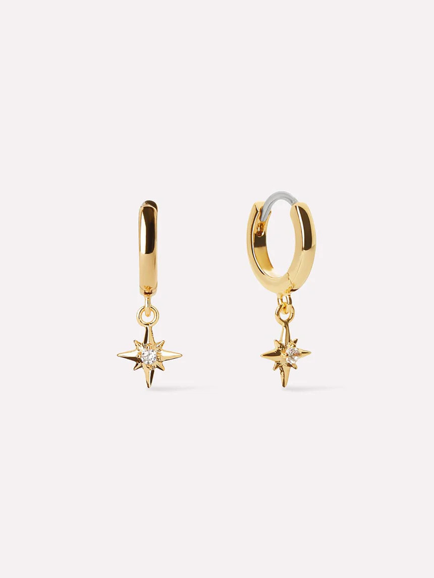 Star Hoop Earrings - Oshi | Ana Luisa