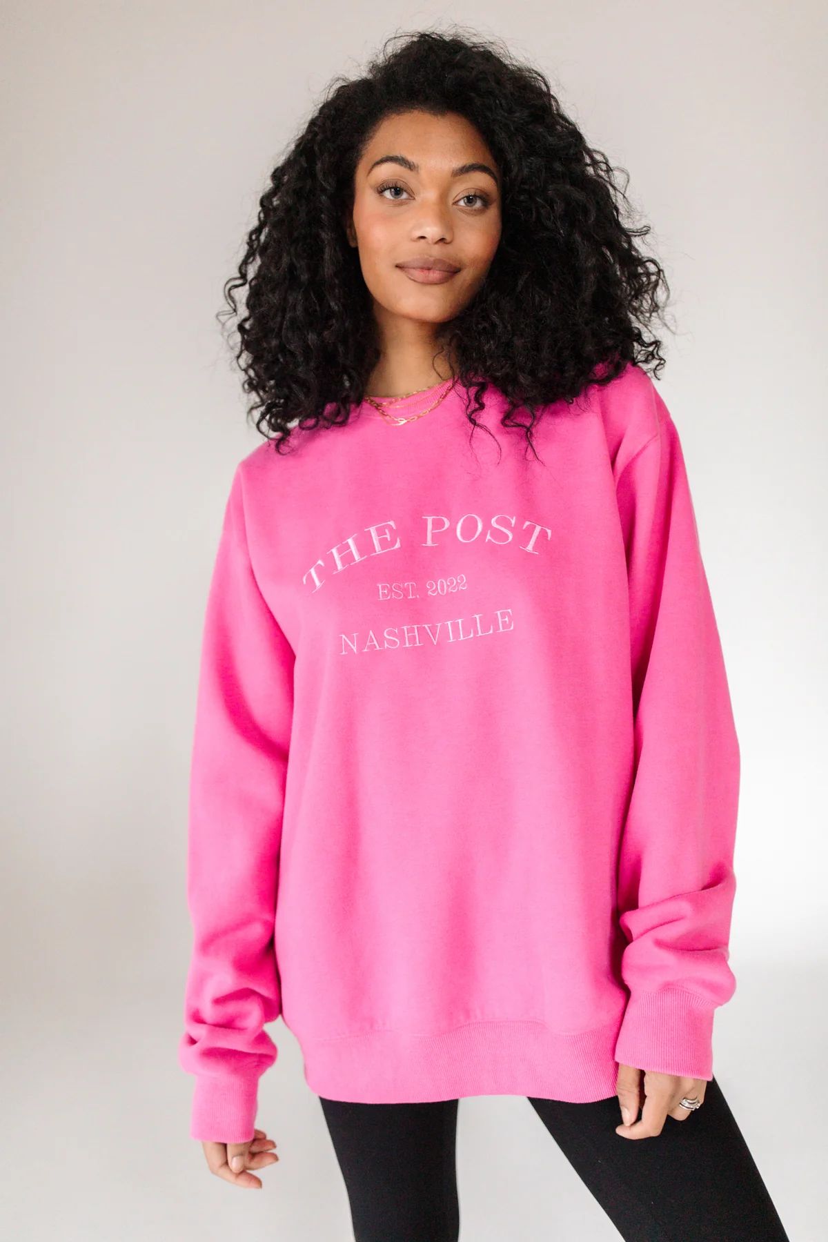 Postie Hot Pink Oversized Sweatshirt | The Post