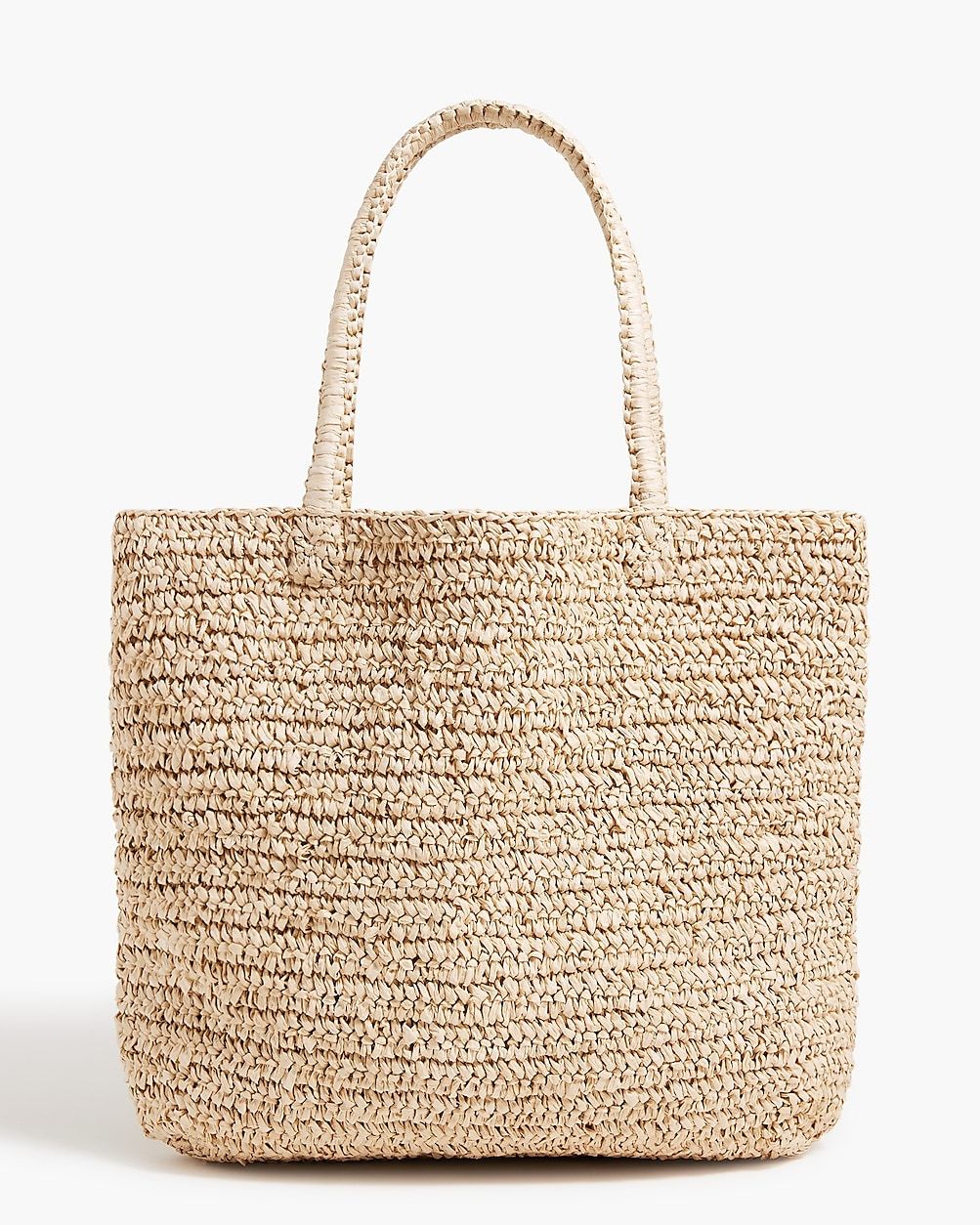 Packable straw tote bag | J.Crew Factory