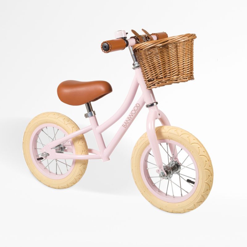 Banwood Kids Pink Balance Bike | Crate & Kids | Crate & Barrel