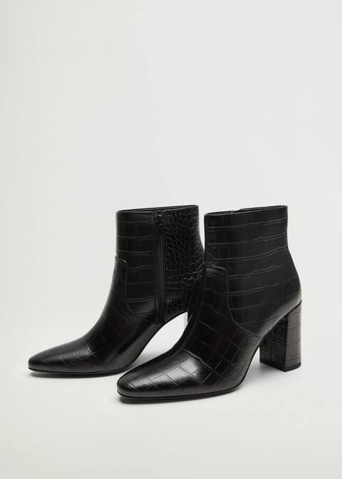 Pointed heel ankle boot | MANGO (US)