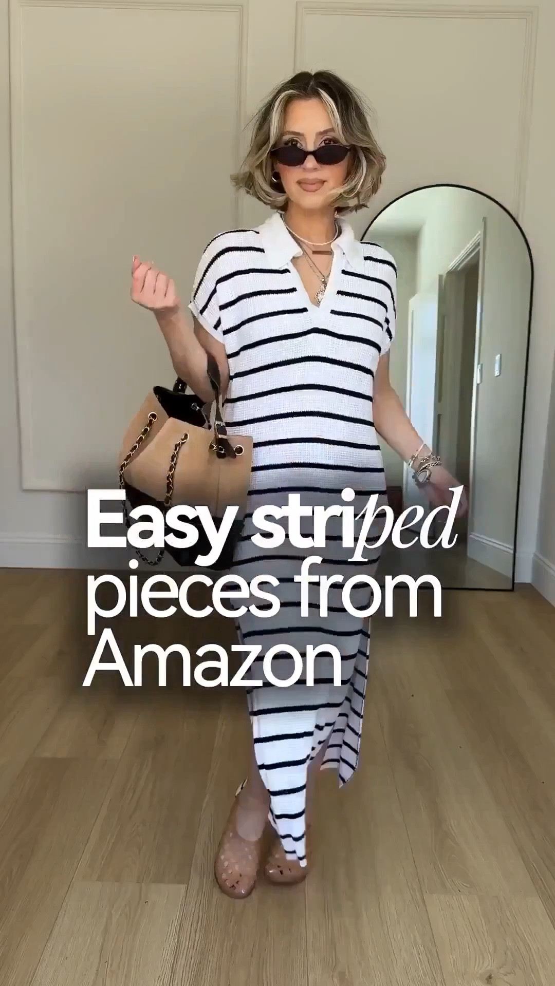 Striped favorites from Amazon 🤗🙌🏼🤍😎

Wearing small in everything 🥰

‼️🚨So the first striped dress, I had to cut a slit in the back bc it’s hard to walk with it otherwise. Also it’s tall-girl friendly!

#LTKgrwm #LTKootd #LTKU