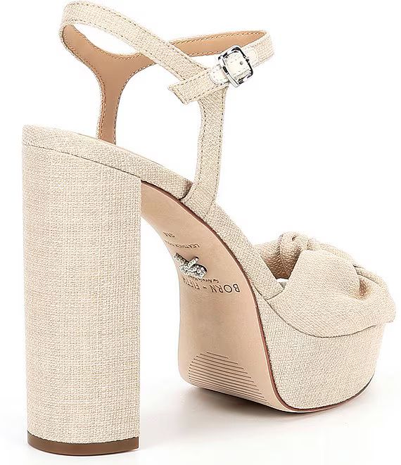 x Born on Fifth Laurie Linen Platform Dress Sandals | Dillards