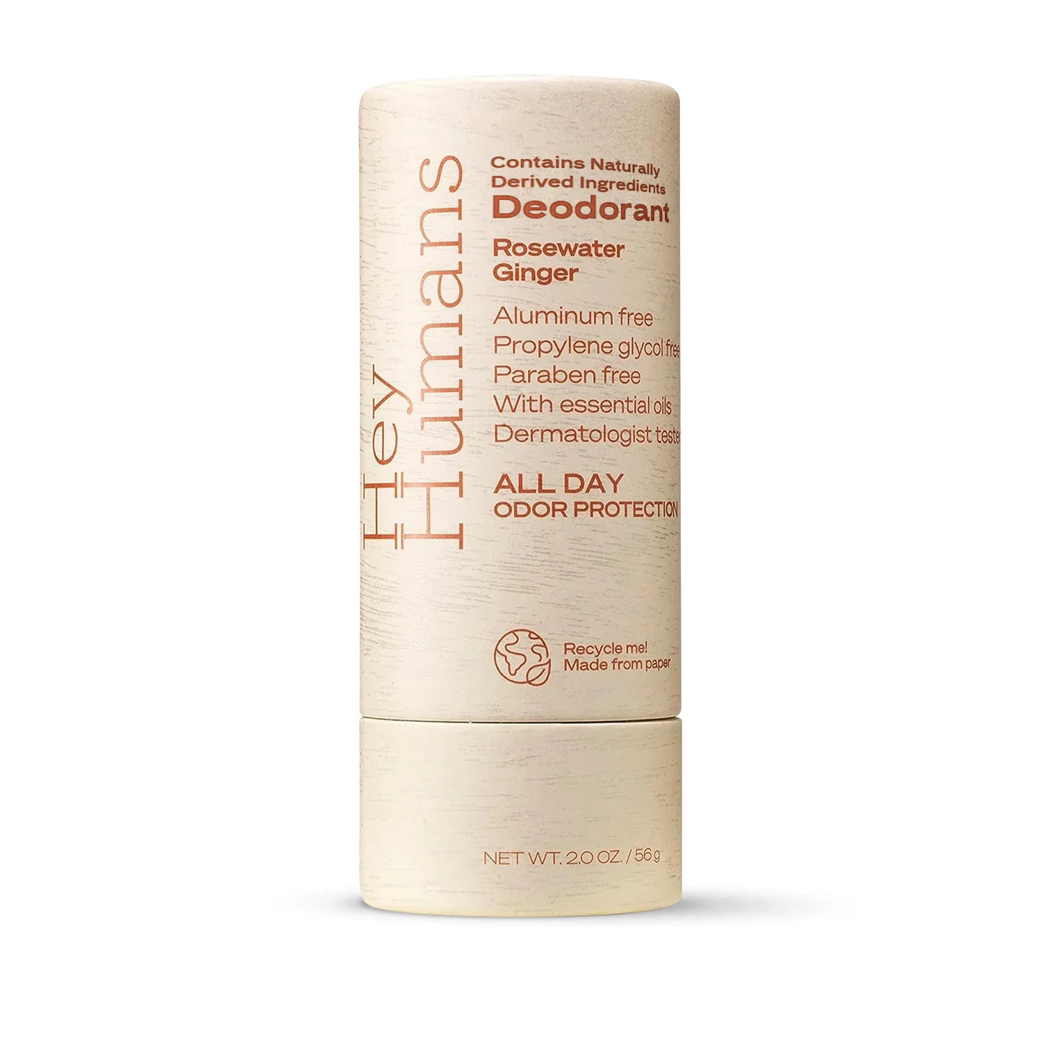 Rosewater Ginger Deodorant | Hey Humans USA