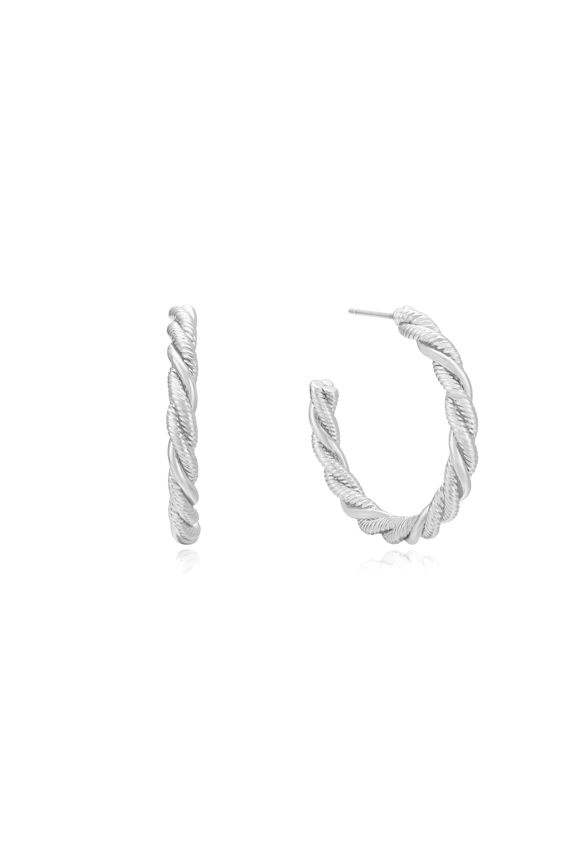 Spun Strands Hoop Earrings | Ettika