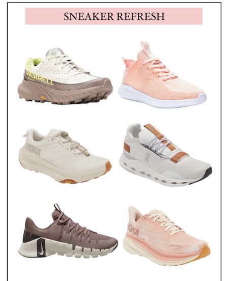 Sneaker refresh ✨

Sneakers. Athletic shoes. Running shoes. Tennis shoes. Hoka. Nike. Merrell. On cloud. 



#LTKfitness #LTKshoecrush #LTKActive