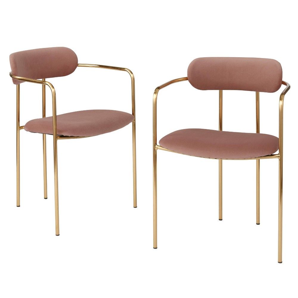 Set of 2 Healey Chair Pink - Buylateral | Target