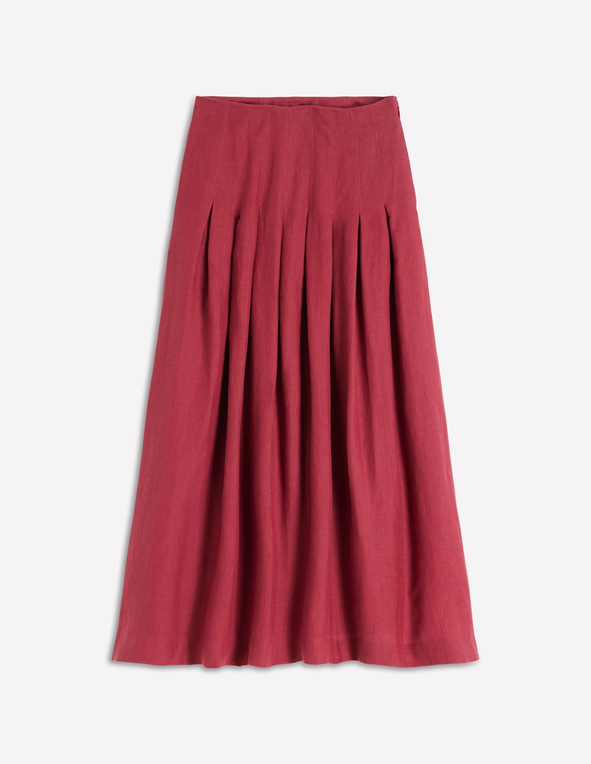 Valentina Linen Skirt-Red Pear | Boden (US)