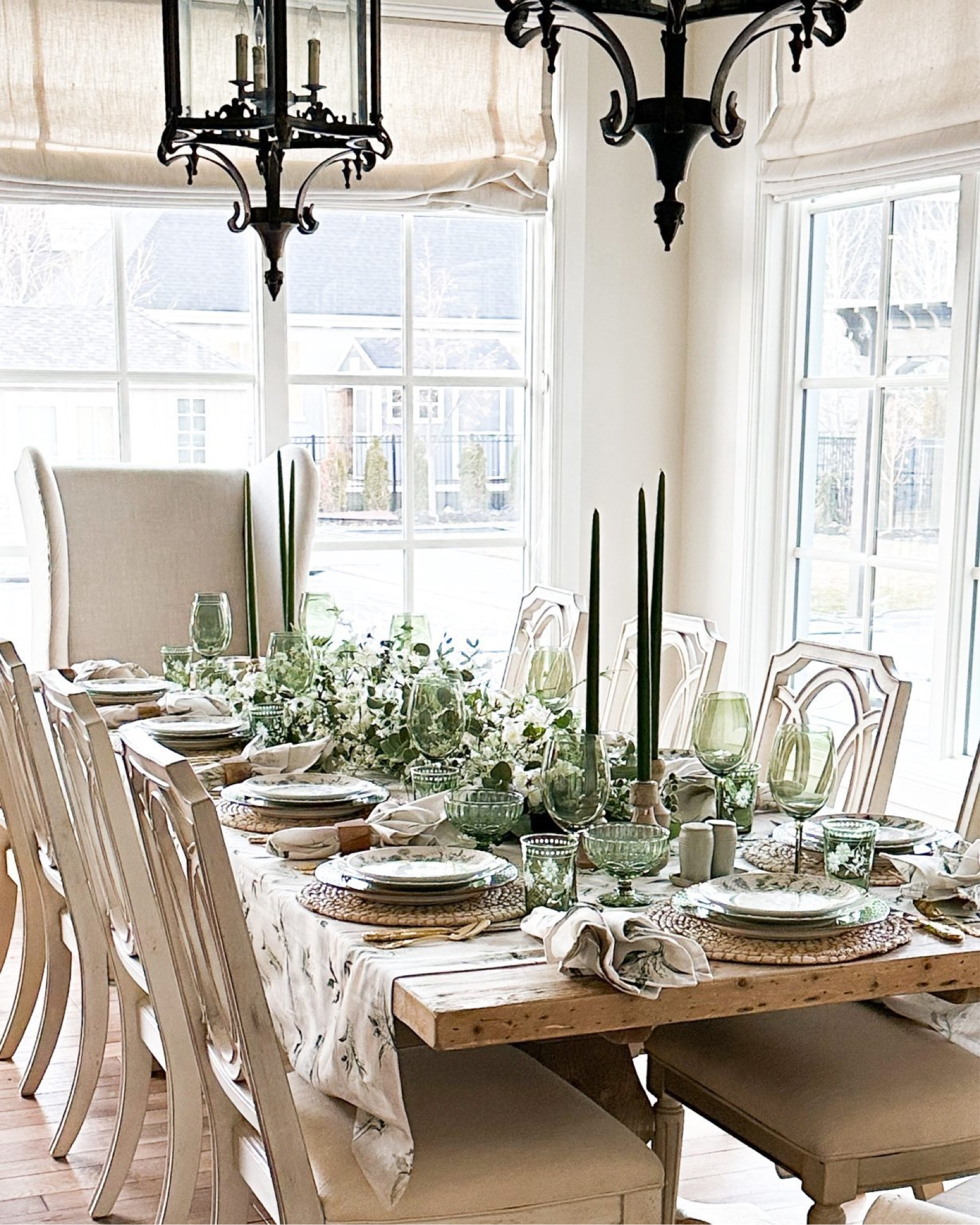 Sharing a table that works for March into Easter. I pick my “seasonal” color palette or theme and then I make adjustments to my tablescapes and decor to make it useable for whatever holiday falls within that season! 

#LTKFamily #LTKHome #LTKParties