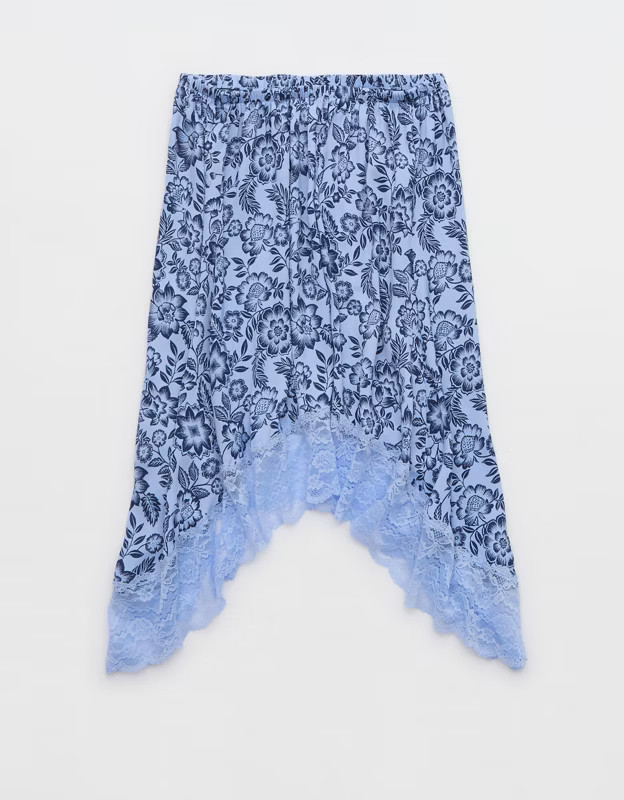 Aerie Handkerchief Midi Skirt | Aerie
